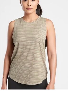 Athleta Cloudlight Striped Muscle Tank S